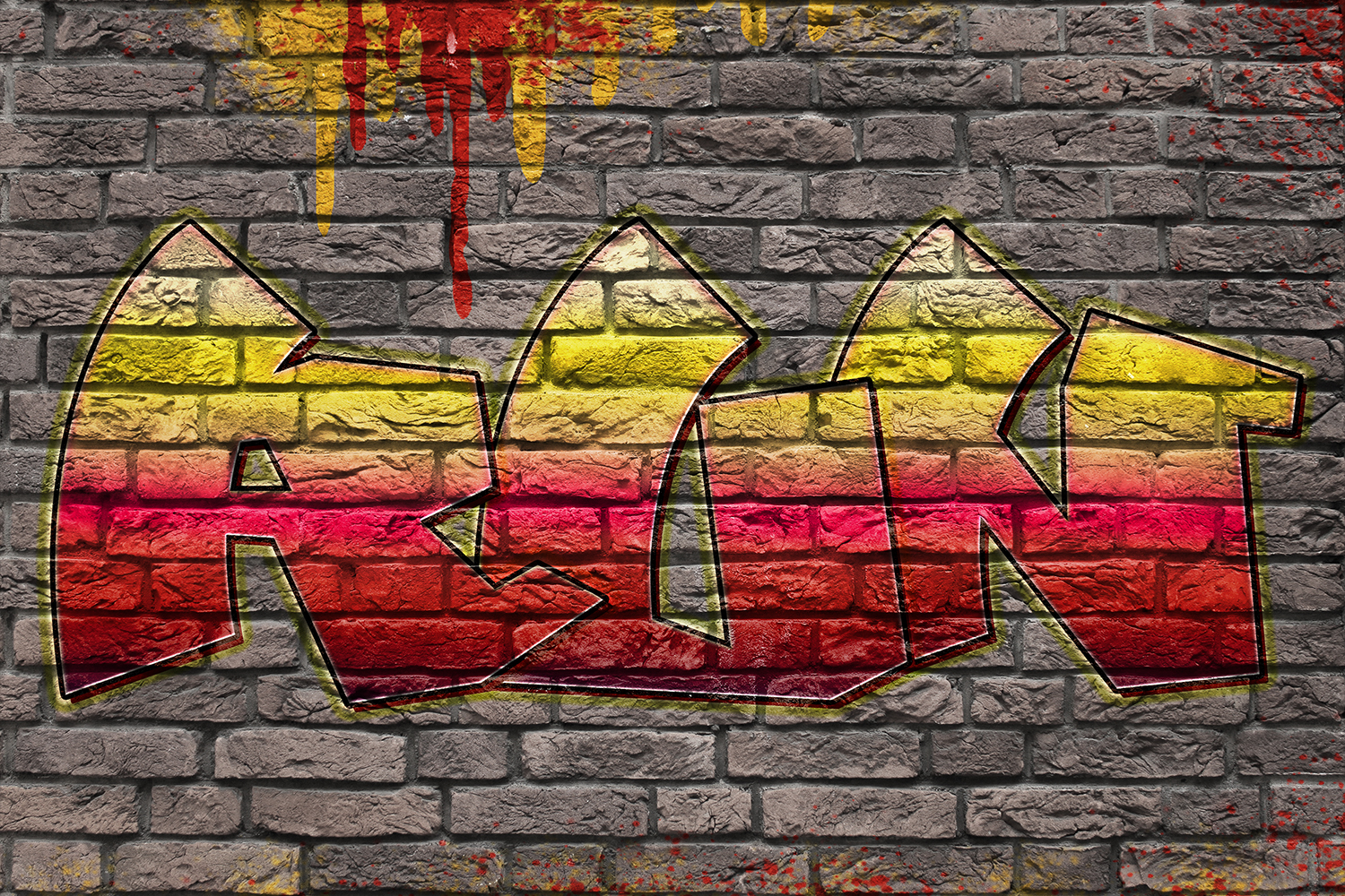 8 Graffiti Text Effects 8 PSD Templates Vol.2 by 1001Graphics